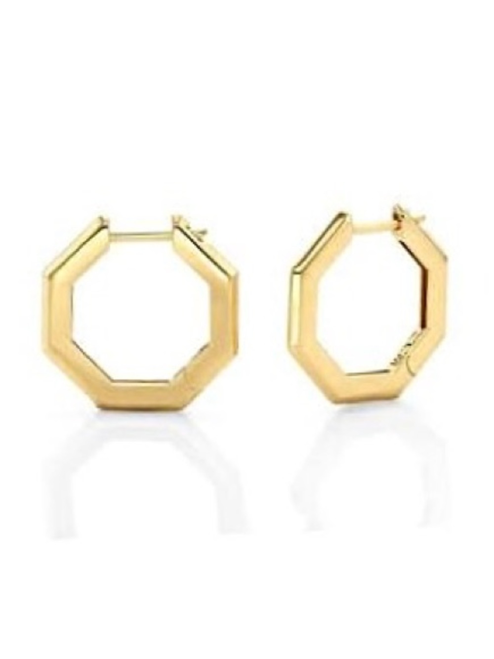 Uncommon James Octagon Huggie Hoop Earrings - Picture 2 of 3